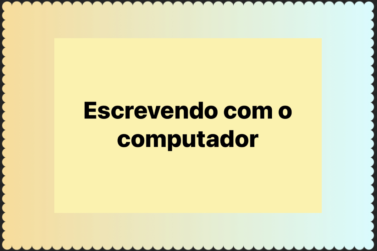 Escrevendo com o computador - Blogue do Ernani Terra